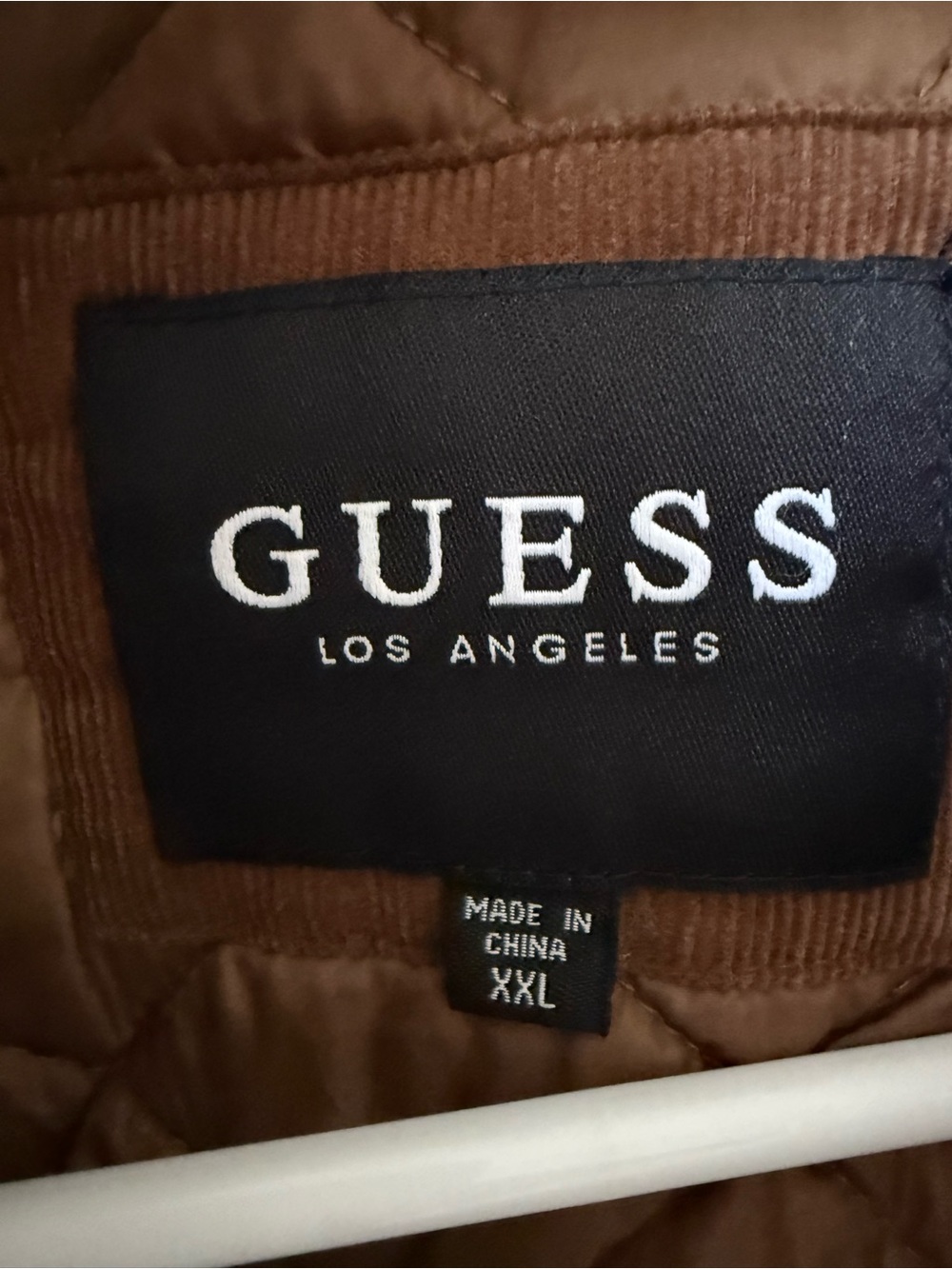 GUESS Brown Corduroy Sherpa Trucker Jacket - Picture 10 of 13